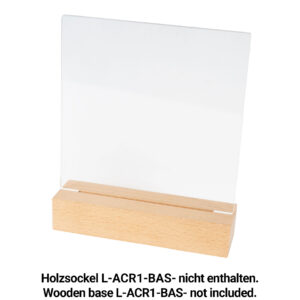 Personalisierter Acryl-Aufsteller mit UV-Druck