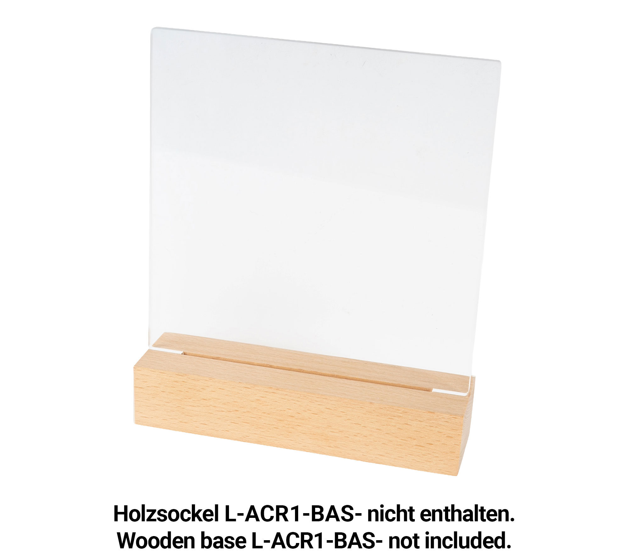 Personalisierter Acryl-Aufsteller mit UV-Druck